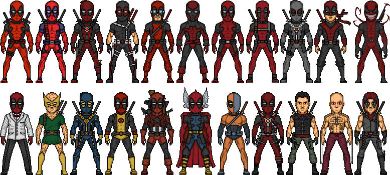 Deadpool Multipied The Deadpools V.2 by MicroManED on DeviantArt
