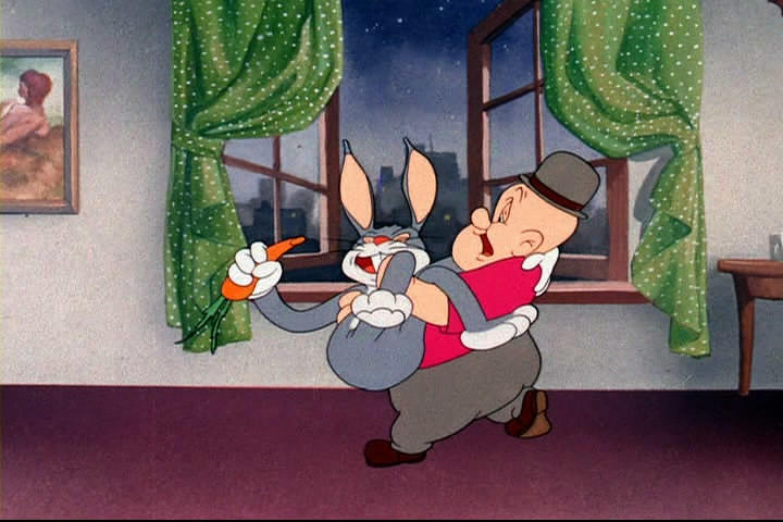 Elmer Fudd rocks Bugs Bunny to sleep 2 by Supecrossover on DeviantArt