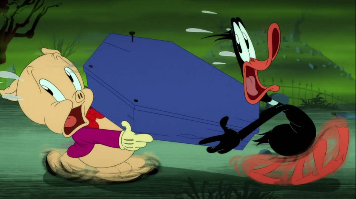 Daffy Duck and Porky Pig running from what? 2 by Supecrossover on ...