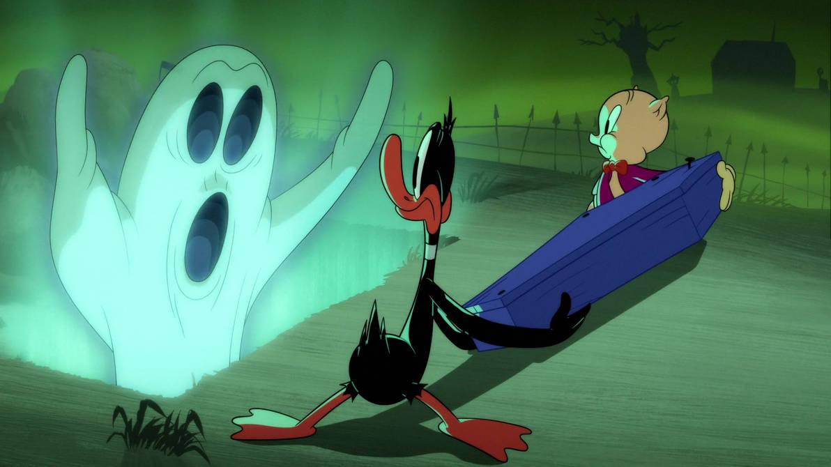 Daffy Duck and Porky Pig meet a ghost by Supecrossover on DeviantArt