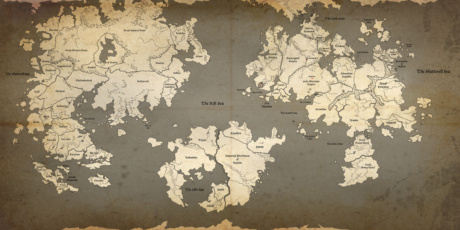 Haelorin World Map - WIP