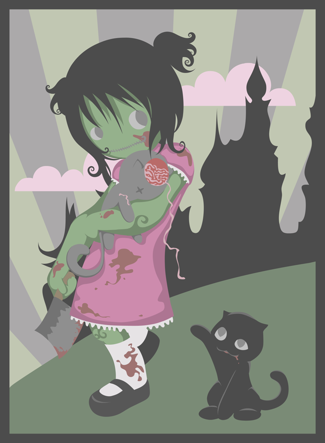 zombie girl by nekofoot