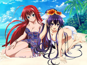 Tohka Yatogami amd Rias Gremory 3