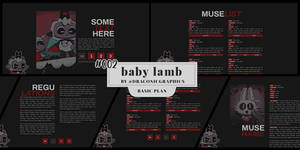 carrd template // #002 baby lamb