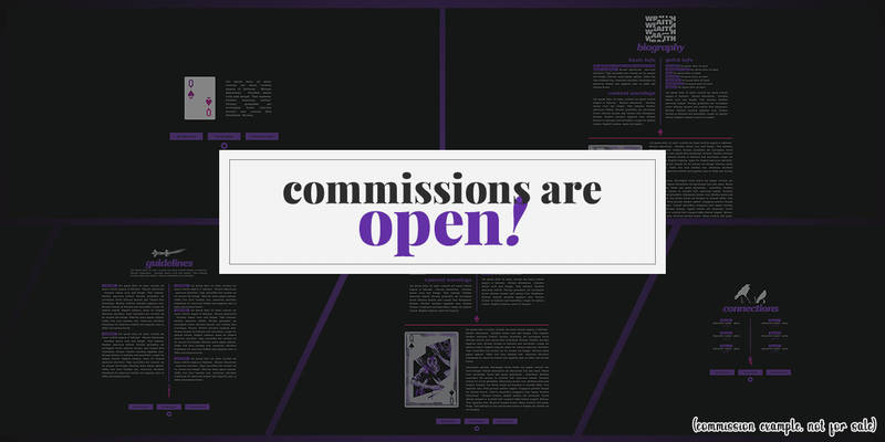 Commissions Open Graphics draconicgraphics - Professional, Interface Designer | DeviantArt