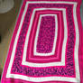 Pink Power Hand Crocheted  Baby Blanket