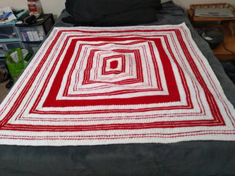 Candy Cane Sparkle Blanket
