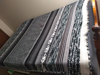 Winter Camo Large Crocheted Blanket