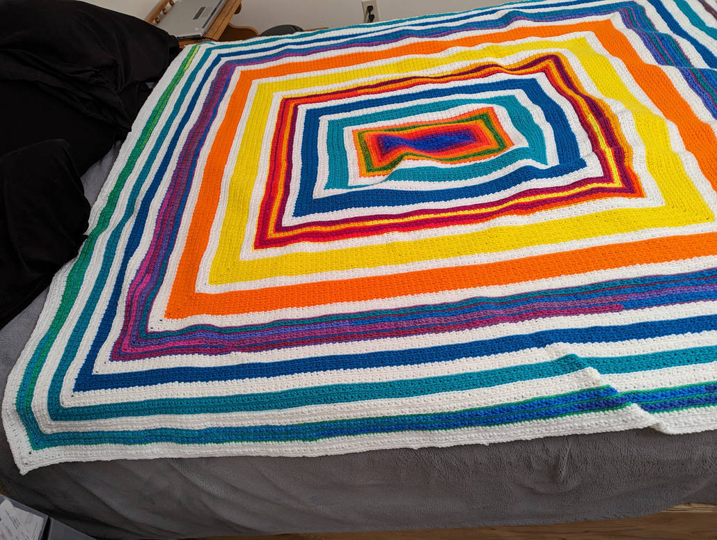 Colors Between Clouds Full Size Throw Blanket