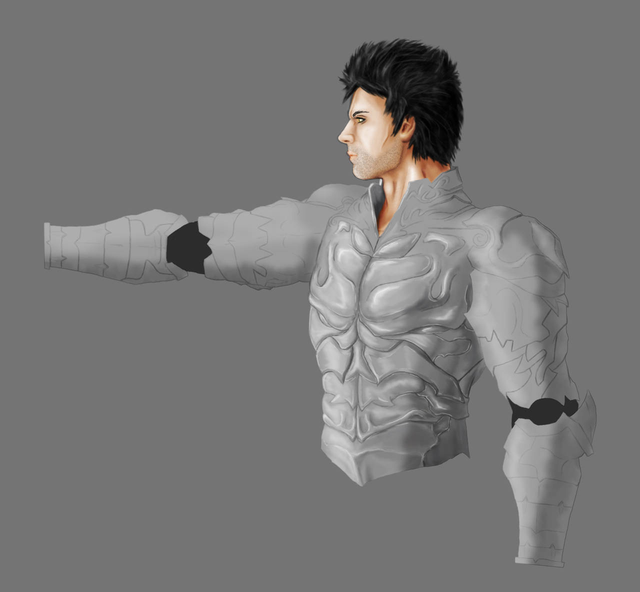 Wrath - the Third Original WIP Silver Armour by 3DPad