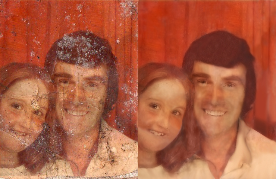 First photo restoration