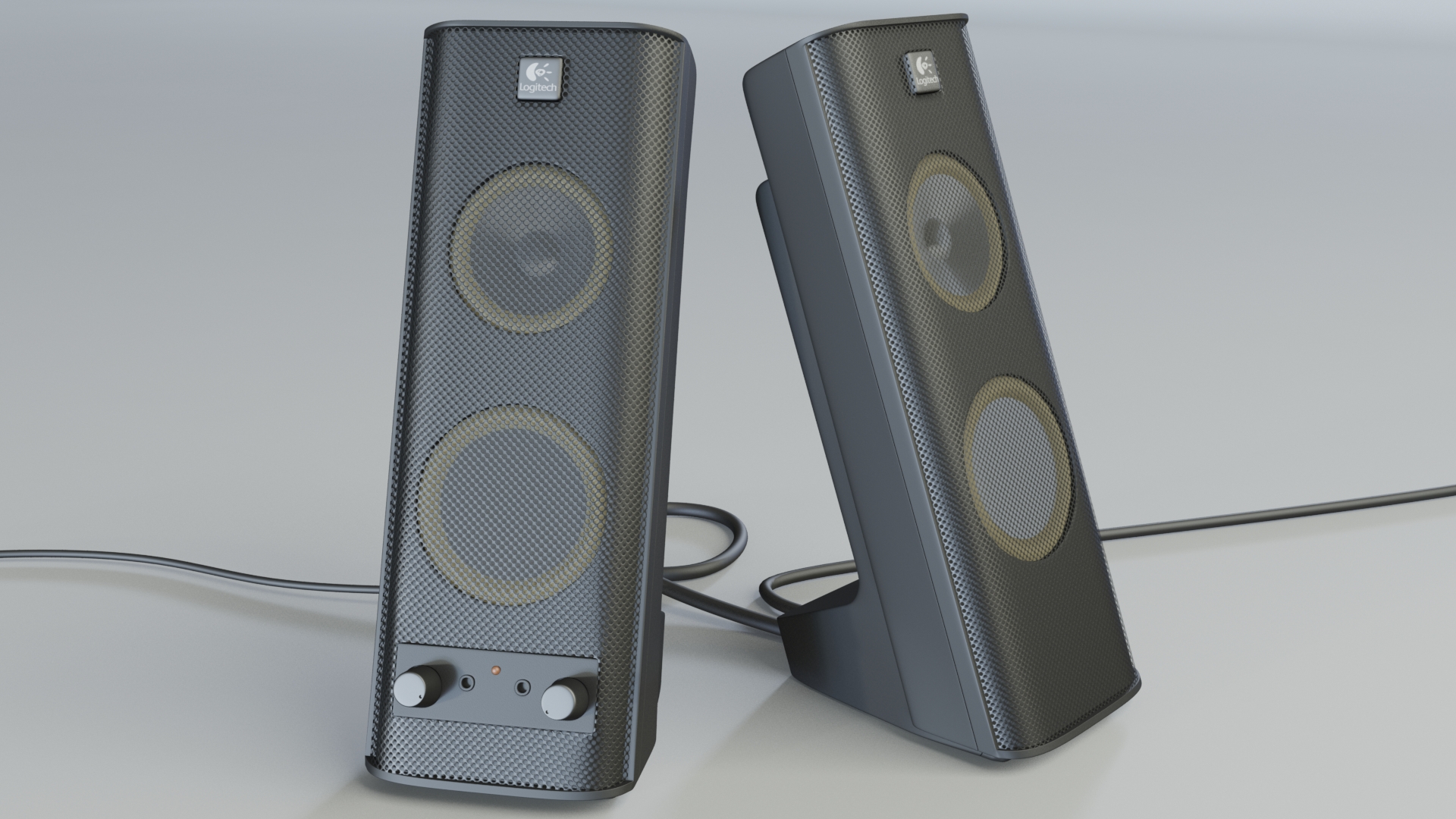 Logitech Speakers - 3D render by 3DPad