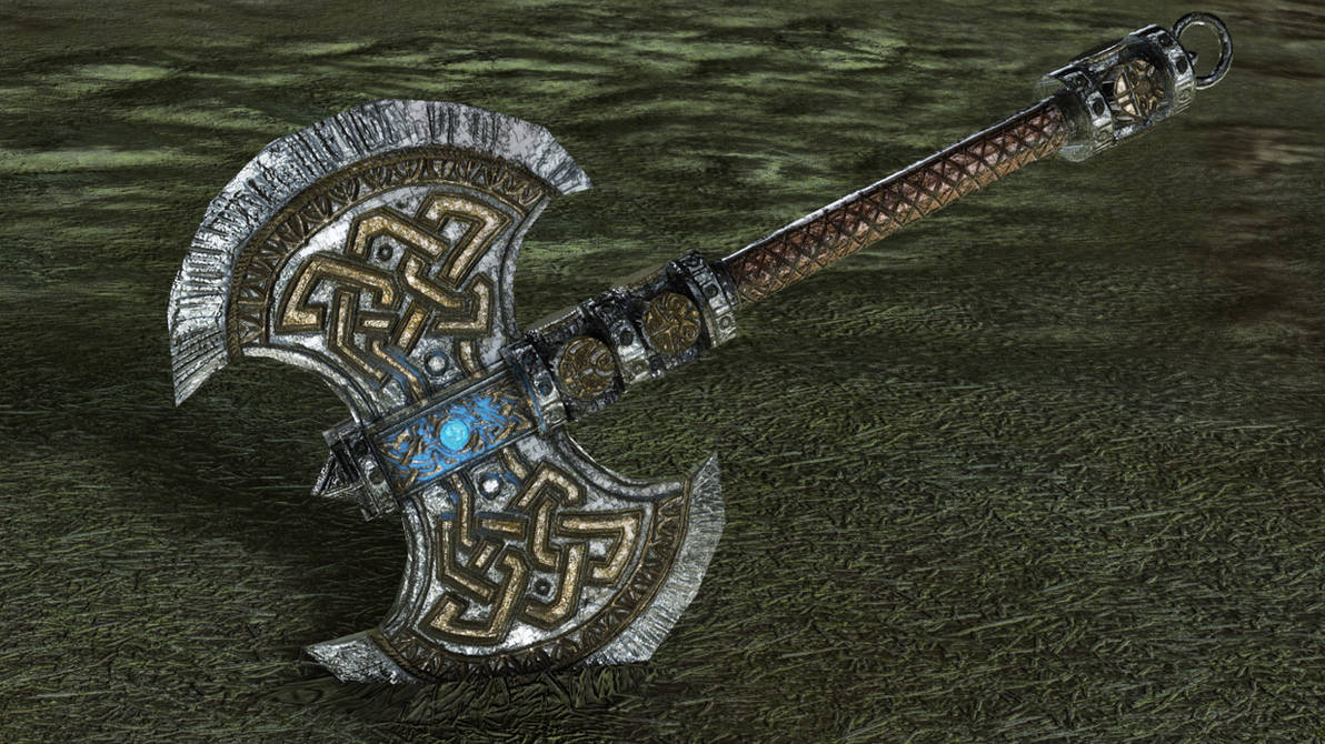 Dwarf Axe - 3D render by 3DPad