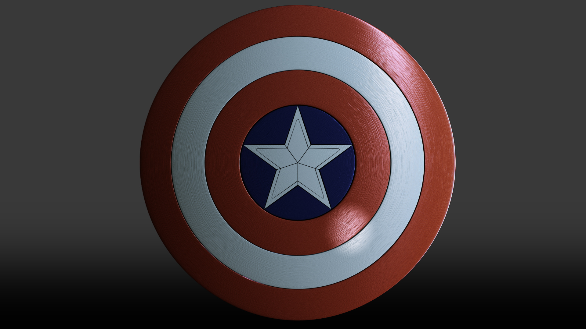 Captain America - 3D Shield by 3DPad