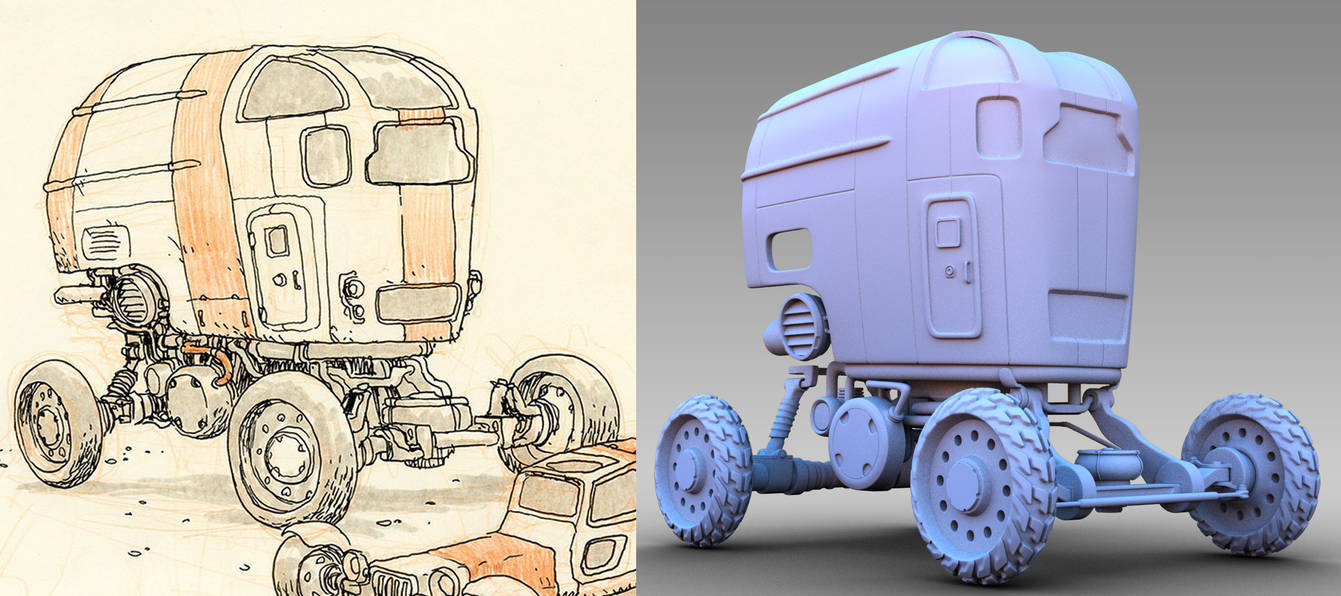 Desert Wheels - 3D WIP 3 by 3DPad