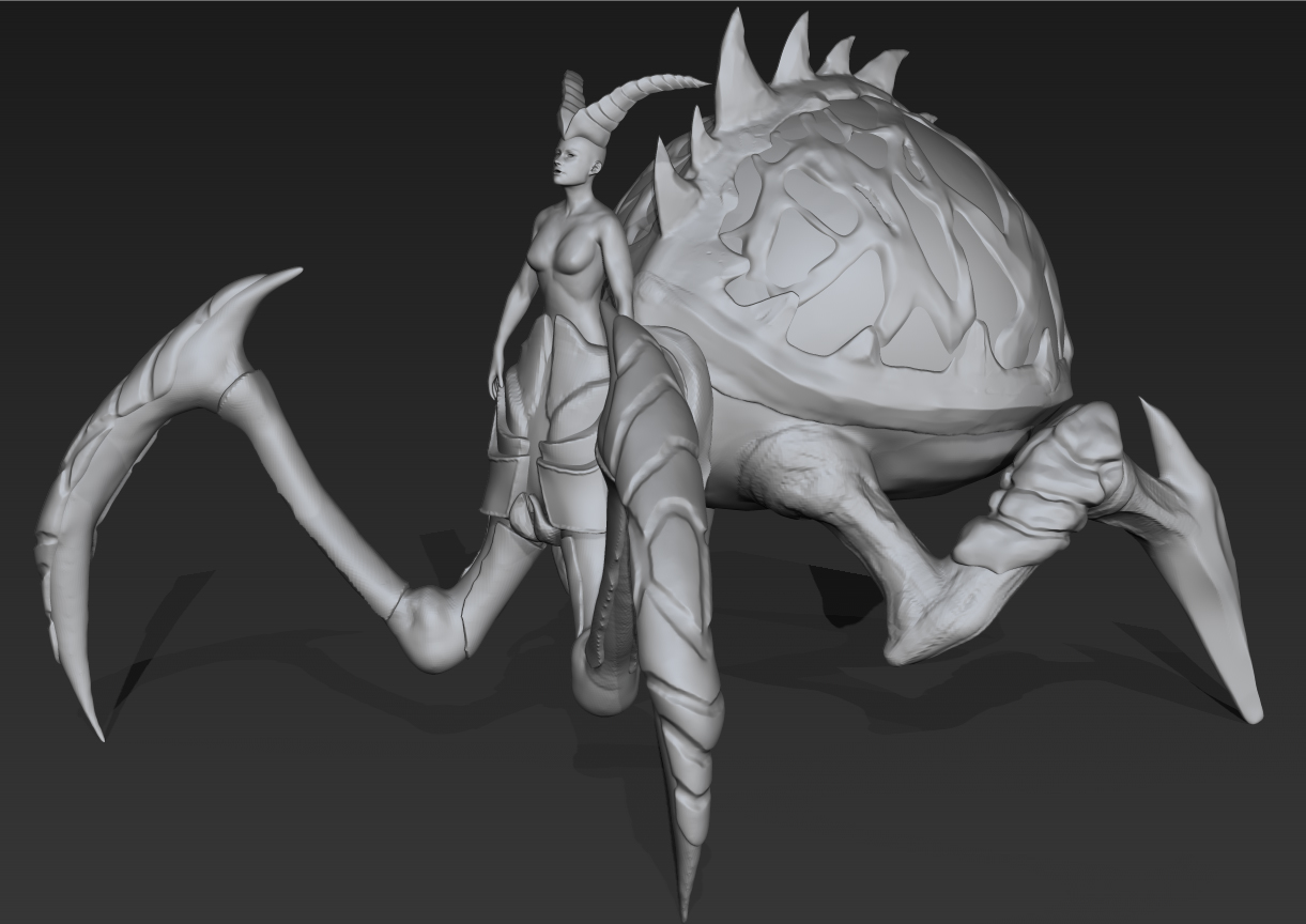 Spider Queen WIP 2 - Zbrush by 3DPad
