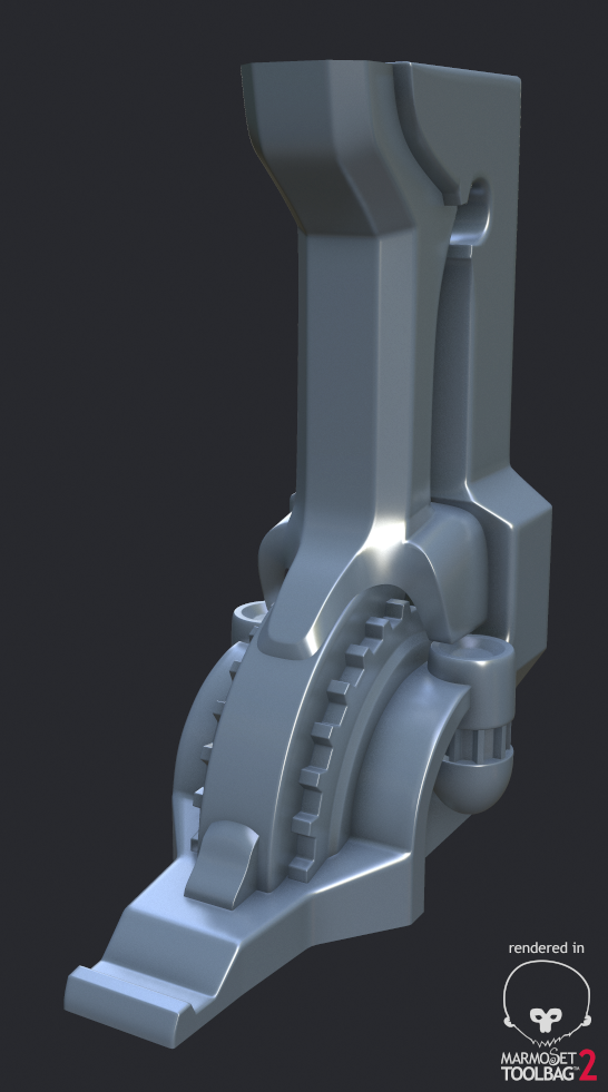 Sci-Fi Column - High poly WIP1 by 3DPad