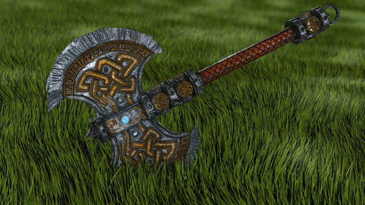 Dwarf Axe - 3Ds Max Beginners Turorial by 3DPad