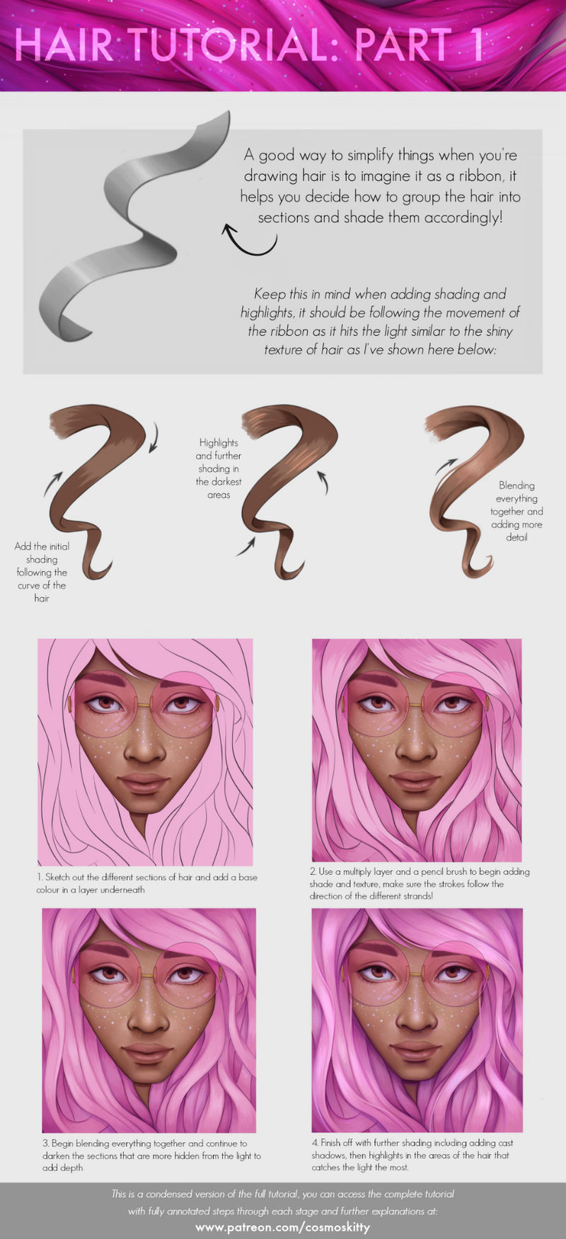 Hair Tutorial: Part 1 by CosmosKitty