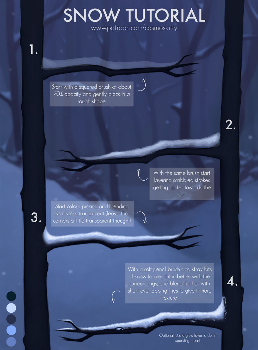 Snow Tutorial by CosmosKitty on DeviantArt