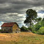 Farm house on a hill