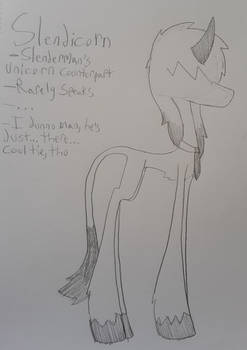 Slendicorn (Unicorn OC)
