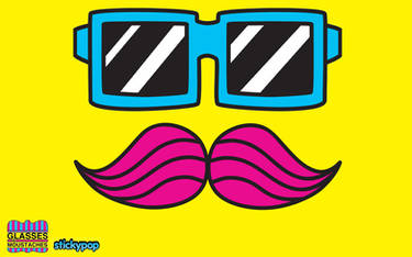 Moustaches+Glasses Wallpaper