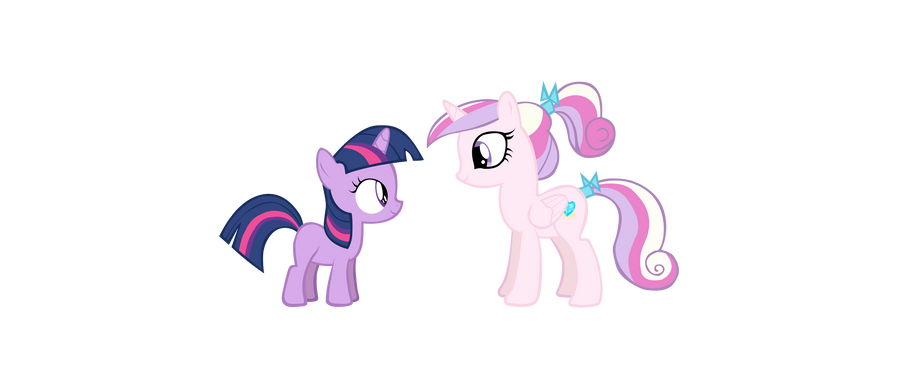 Twilight Sparkle filly + Cadance foalsitter