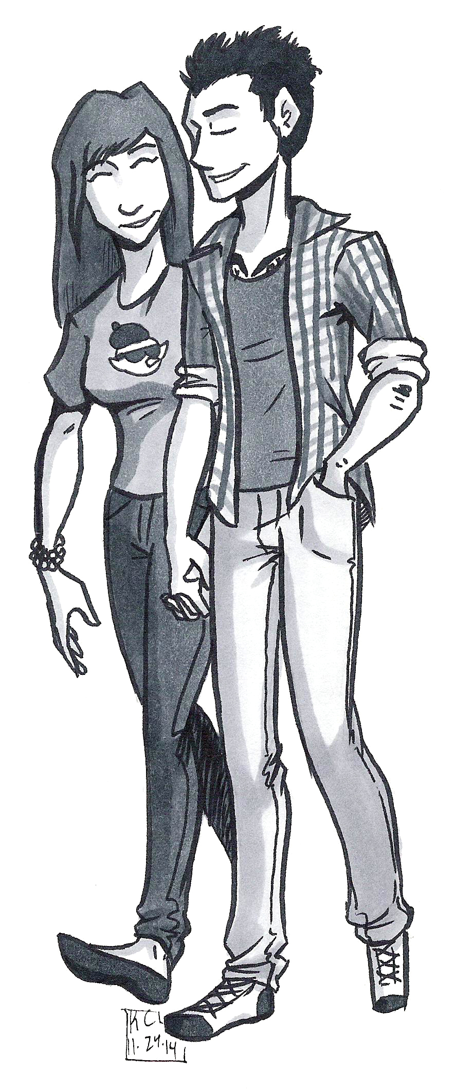 Seeing Him: Adam and Kate Sketch