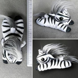 Zebra Unicorn Beany Plushie