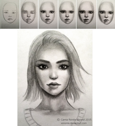 Portrait sketch - step by step