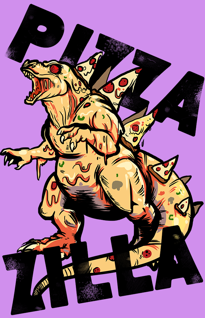 PIZZA-ZILLA: T-shirt