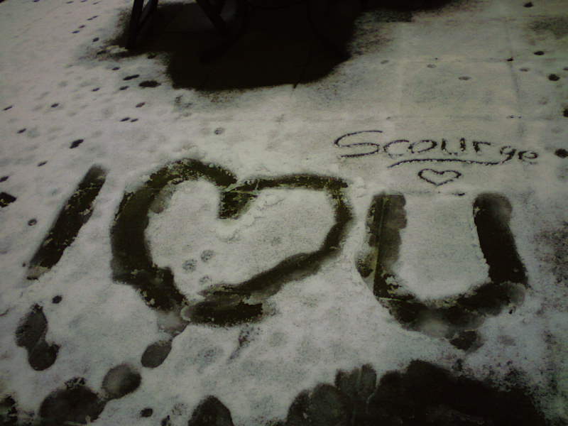 written in the snow