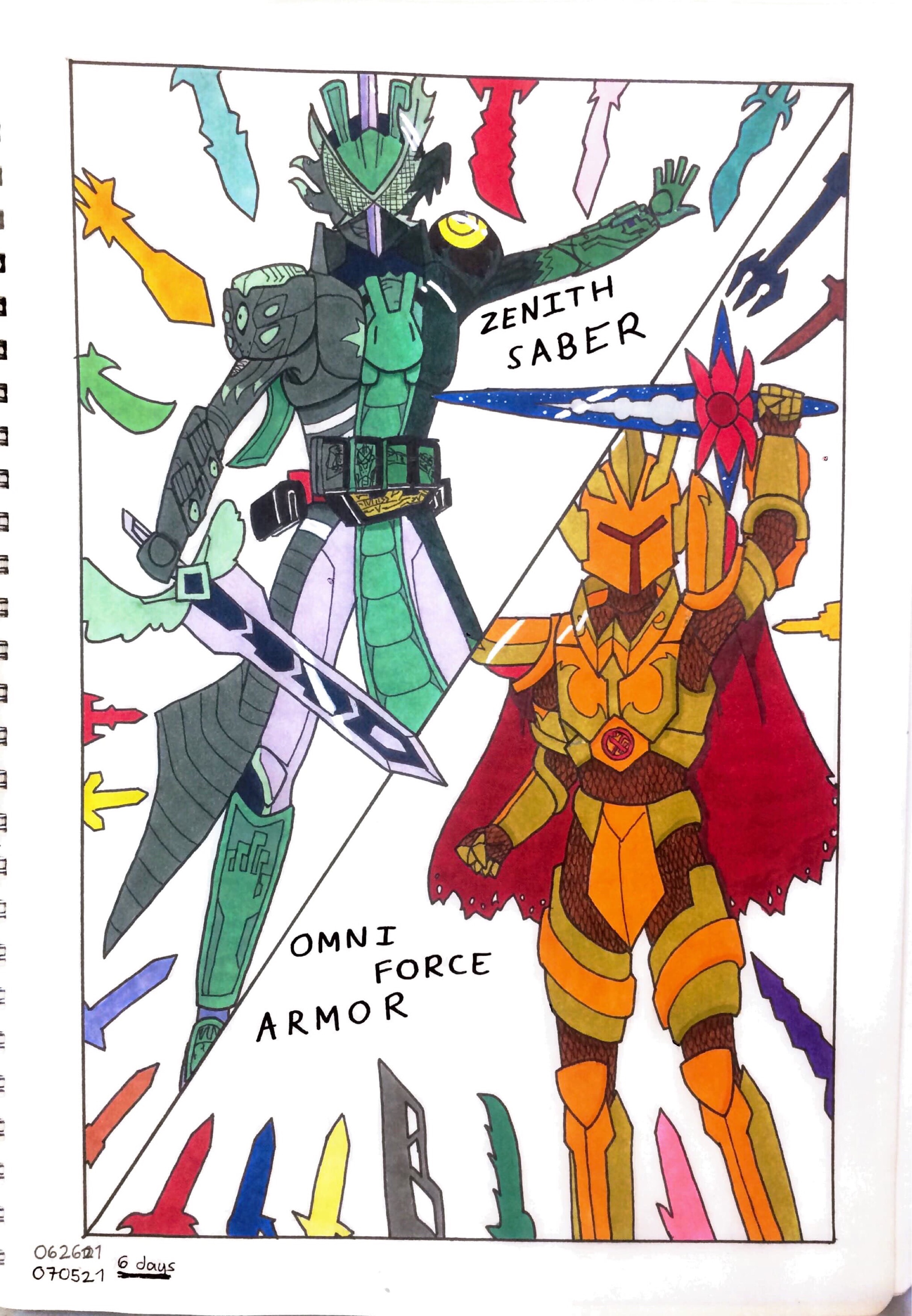 Kamen Rider Saber and Terraria by prehistorich on DeviantArt
