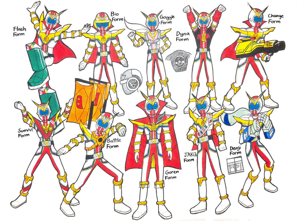 Zenkaiger Sentai Gear Forms by prehistorich on DeviantArt
