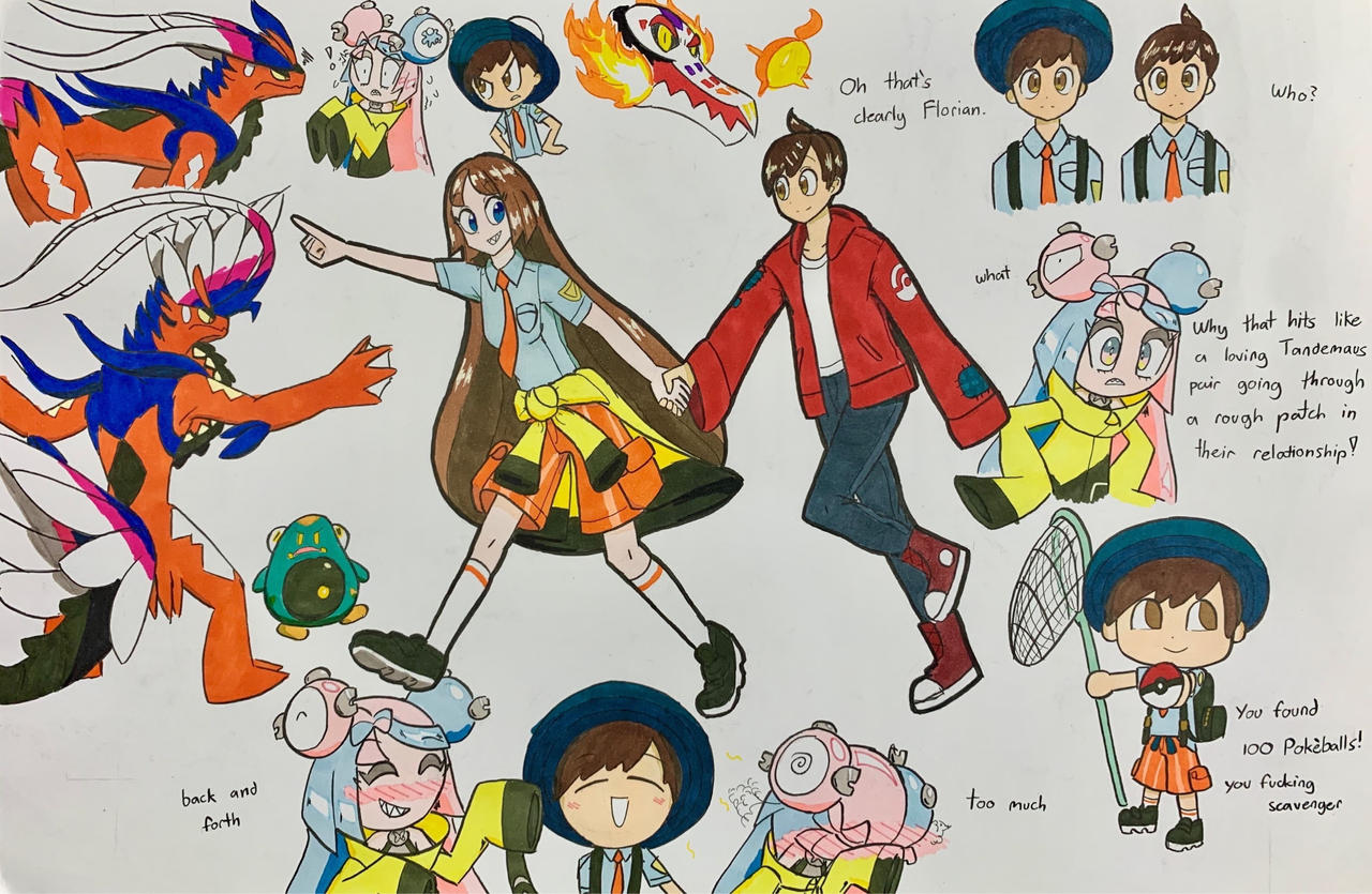 Iono x Florian drawpile by prehistorich on DeviantArt