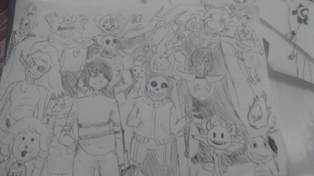 Undertale First Picture Undertale poster, sketch by JunjouRen on DeviantArt