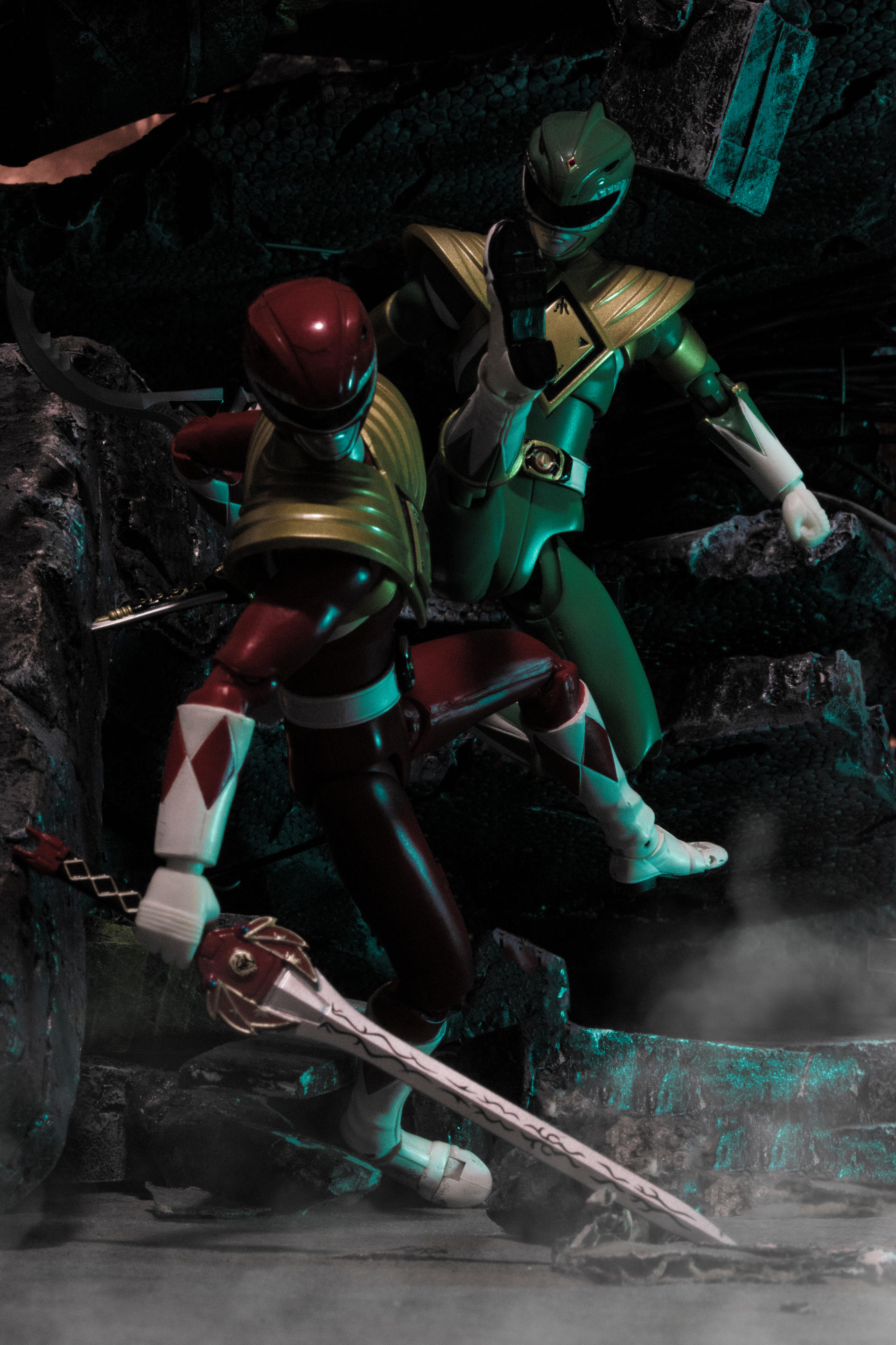 Red Ranger Vs Green Ranger By Mkblaze On Deviantart