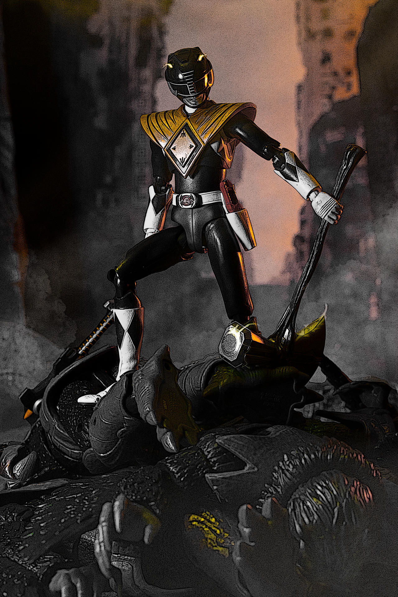 Black Megaforce Ranger Deviantart Overpowered Black Ranger! by mkblaze on DeviantArt