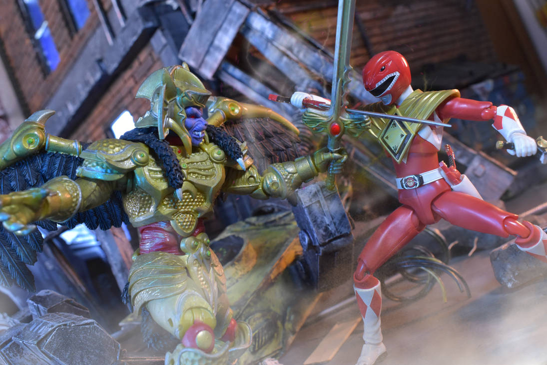 Red Ranger Goldar Red ranger vs Goldar by mkblaze on DeviantArt