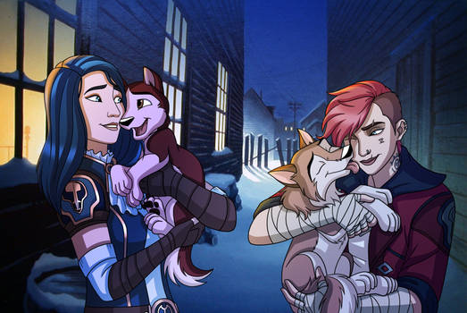 Vi and Caitlyn adopt Aleu and Kodi