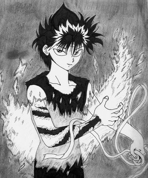 Uh... Hiei? by Dreamer-Divine