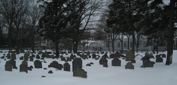 Graveyard Snowfall by JesIdres