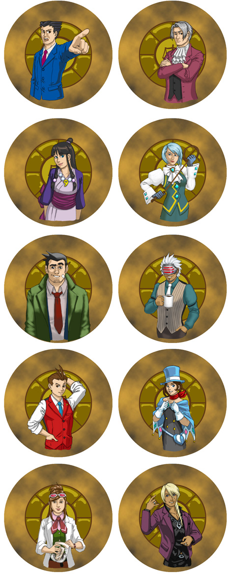 Phoenix Wright Buttons!