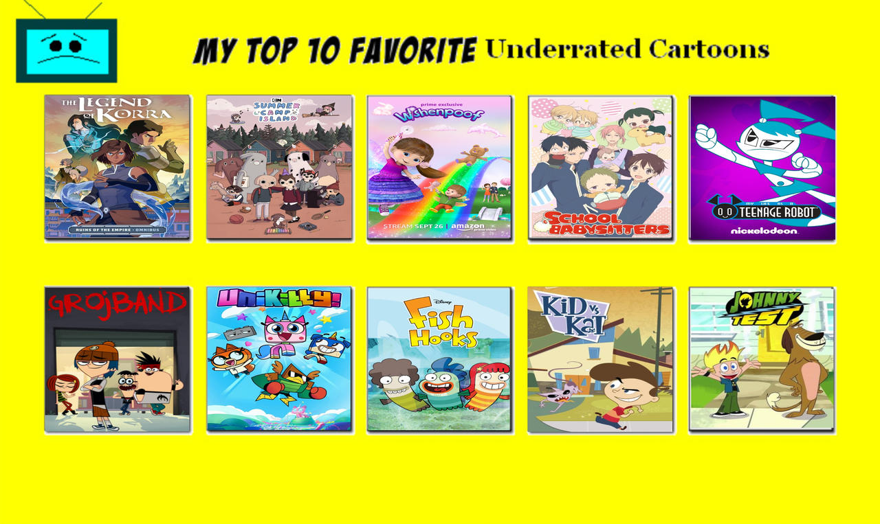 My Top Ten Favorite Underrated Cartoons by MrHoppFan on DeviantArt