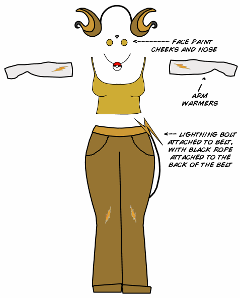 Raichu Cosplay - Outfit Design