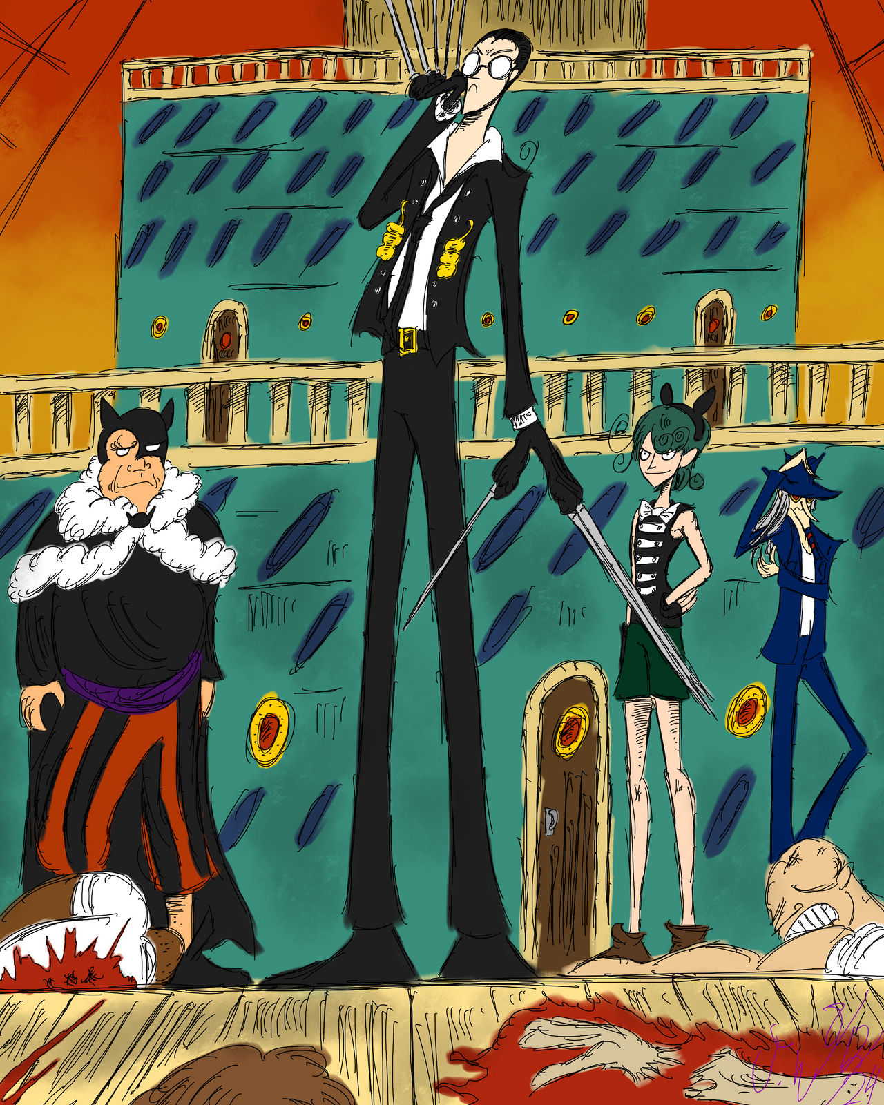 Kuro ( One Piece ) by 1602jaw on DeviantArt