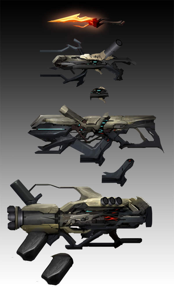 Alien weapons by LucidWizard on DeviantArt