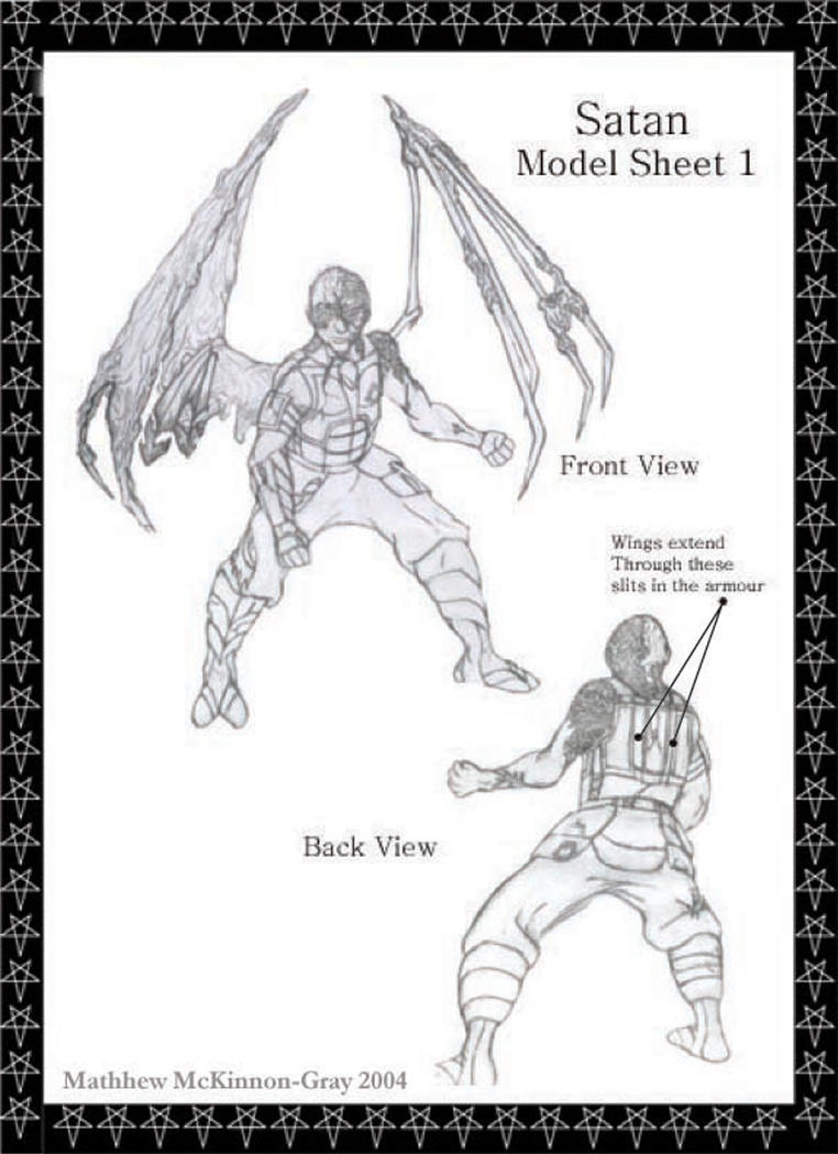 Satanic Sheets Satan Model Sheet by Graymonk on DeviantArt