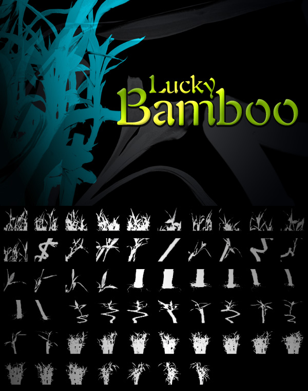 Lucky Bamboo Photoshop Brushes